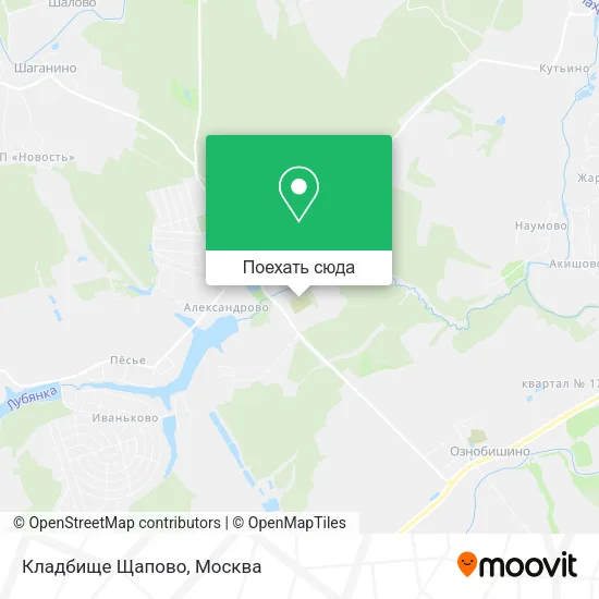Карта Кладбище Щапово