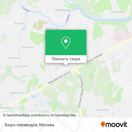 Карта Бюро переводов
