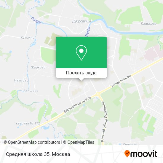 Карта Средняя школа 35