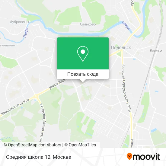 Карта Средняя школа 12