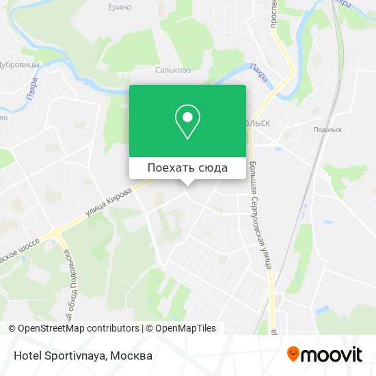 Карта Hotel Sportivnaya