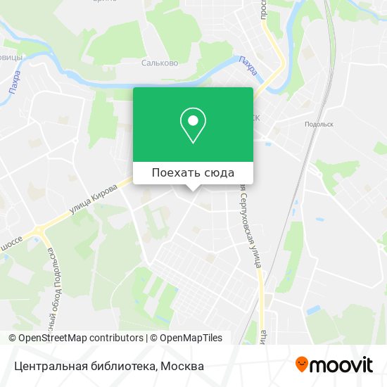 Карта Центральная библиотека