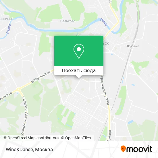 Карта Wine&Dance