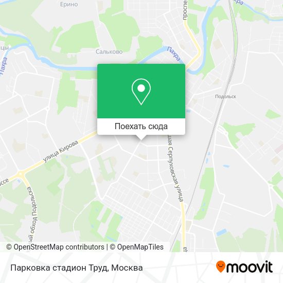 Карта Парковка стадион Труд