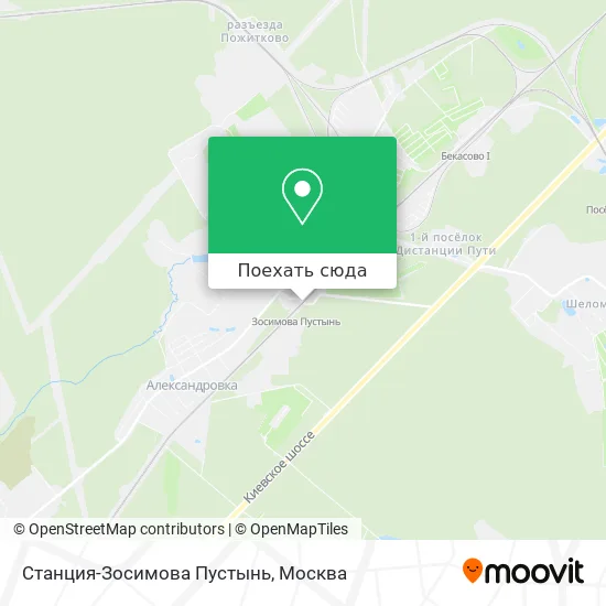Карта Станция-Зосимова Пустынь