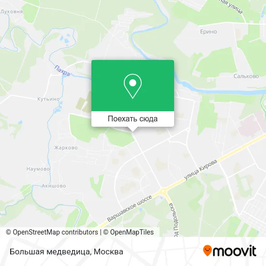 Карта Большая медведица