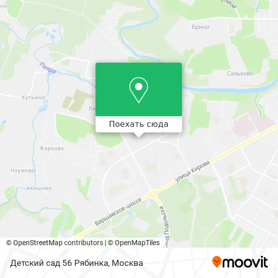 Карта Детский сад 56 Рябинка