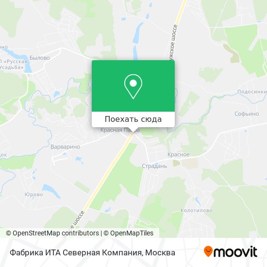 Карта Фабрика ИТА Северная Компания