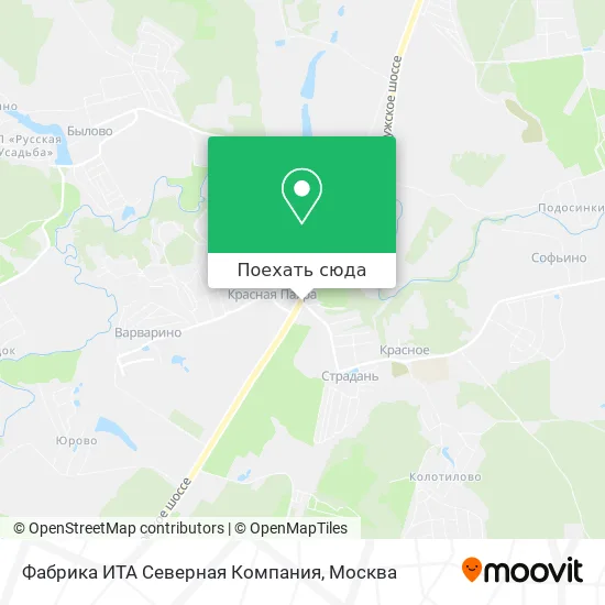 Карта Фабрика ИТА Северная Компания