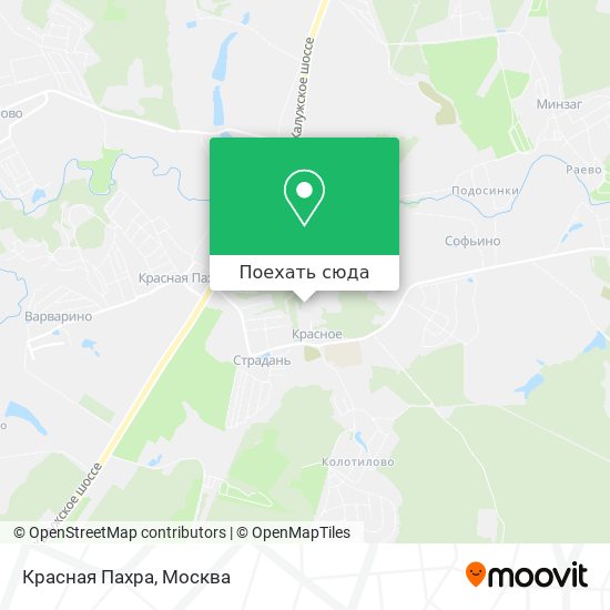 Красная пахра карта москва