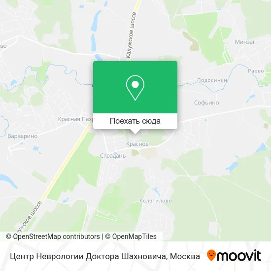 Карта Центр Неврологии Доктора Шахновича