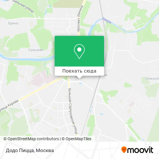Карта Додо Пицца