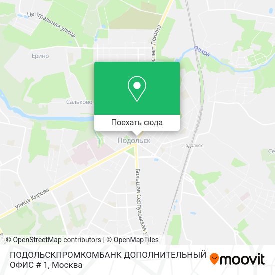 Карта ПОДОЛЬСКПРОМКОМБАНК ДОПОЛНИТЕЛЬНЫЙ ОФИС # 1