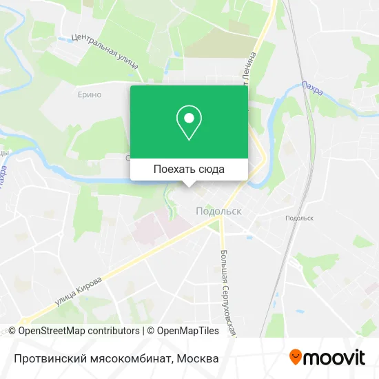 Карта Протвинский мясокомбинат