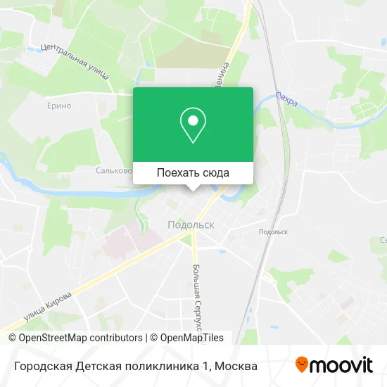 Карта Городская Детская поликлиника 1
