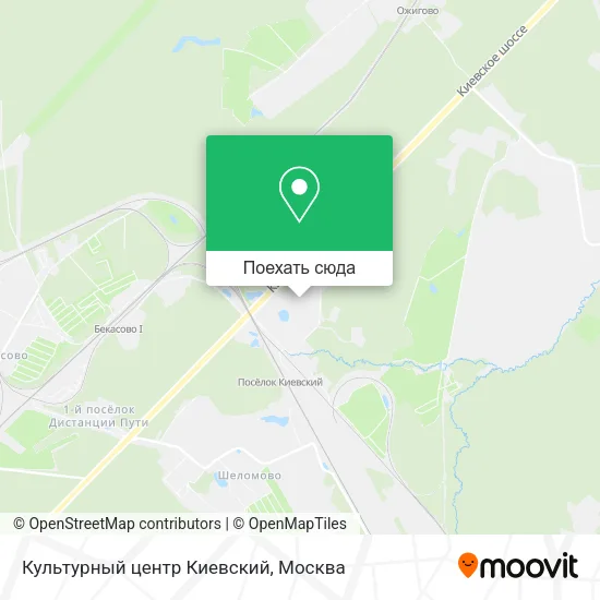 Карта Культурный центр Киевский