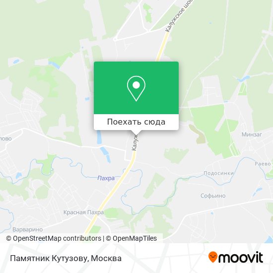 Карта Памятник Кутузову