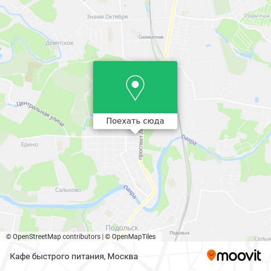 Карта Кафе быстрого питания