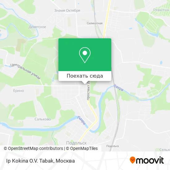 Карта Ip Kokina O.V. Tabak