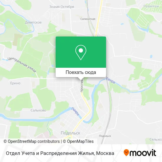 Карта Отдел Учета и Распределения Жилья