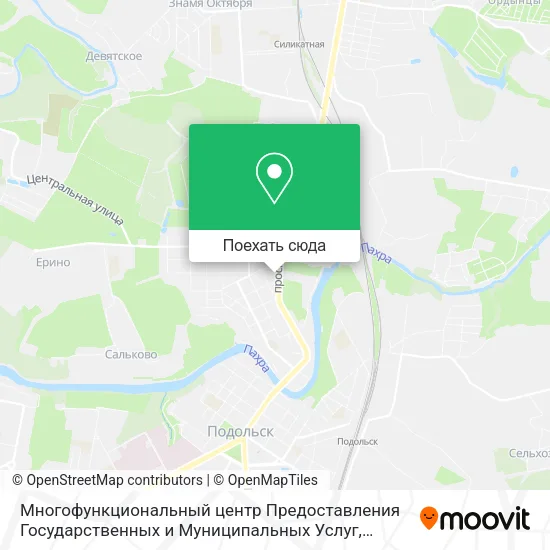Карта Многофункциональный центр Предоставления Государственных и Муниципальных Услуг