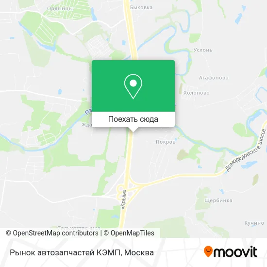 Карта Рынок автозапчастей КЭМП