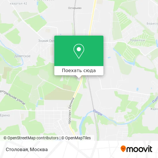 Карта Столовая