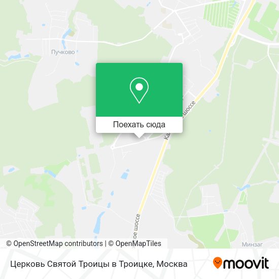 Карта Церковь Святой Троицы в Троицке