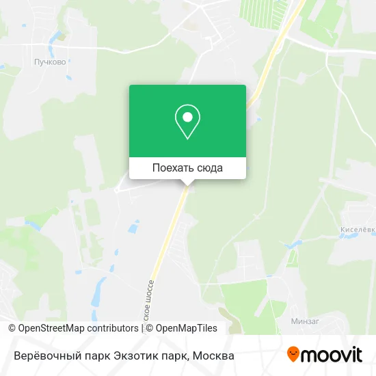 Карта Верёвочный парк Экзотик парк