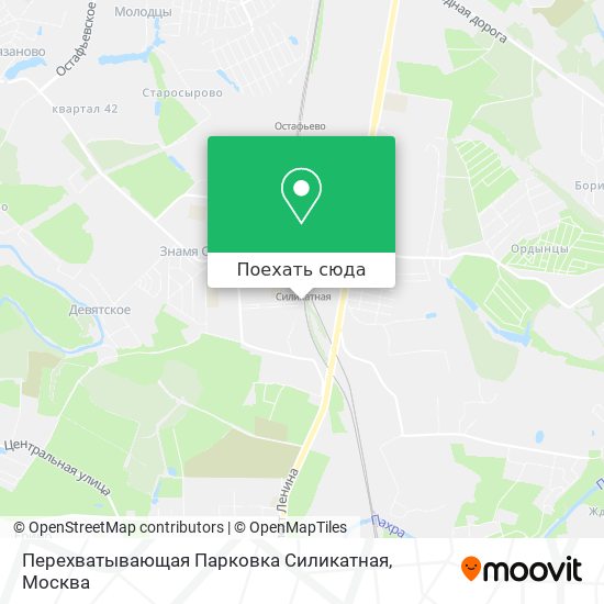 Карта Перехватывающая Парковка Силикатная