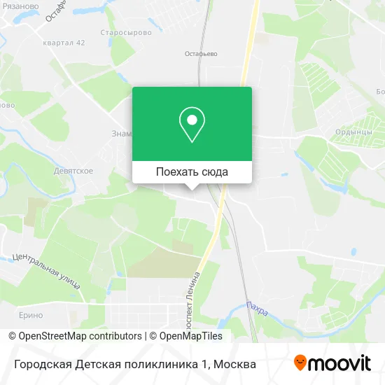 Карта Городская Детская поликлиника 1