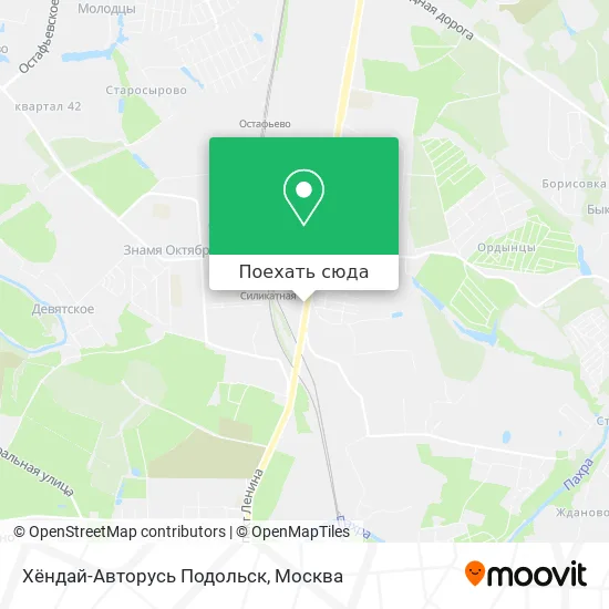 Карта Хёндай-Авторусь Подольск