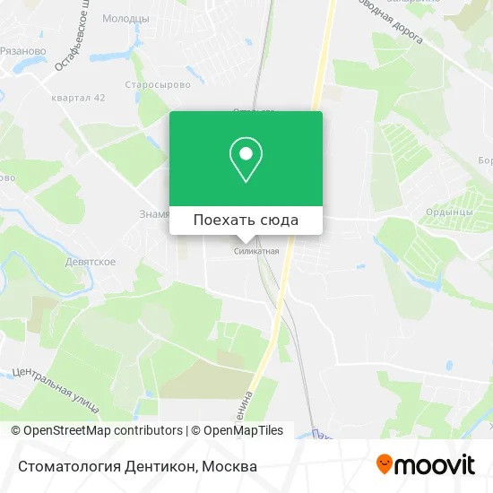 Карта Стоматология Дентикон