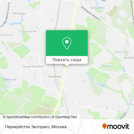 Карта Перекрёсток Экспресс