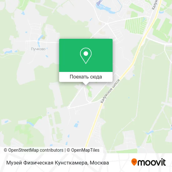 Карта Музей Физическая Кунсткамера