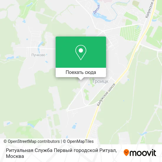 Карта Ритуальная Служба Первый городской Ритуал