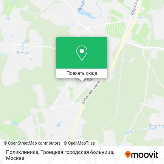 Карта Поликлиника, Троицкая городская больница