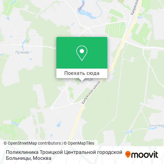 Карта Поликлиника Троицкой Центральной городской Больницы