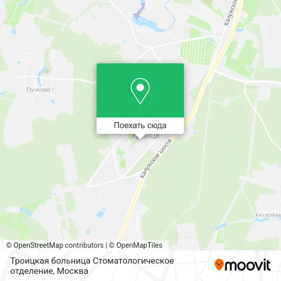 Карта Троицкая больница Стоматологическое отделение
