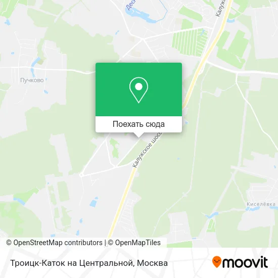Карта Троицк-Каток на Центральной