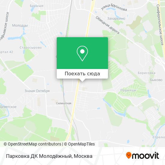 Карта Парковка ДК Молодёжный