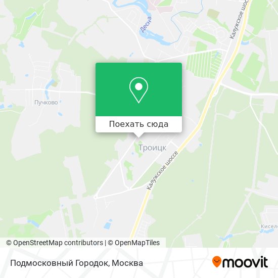 Карта Подмосковный Городок