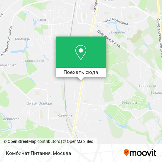 Карта Комбинат Питания