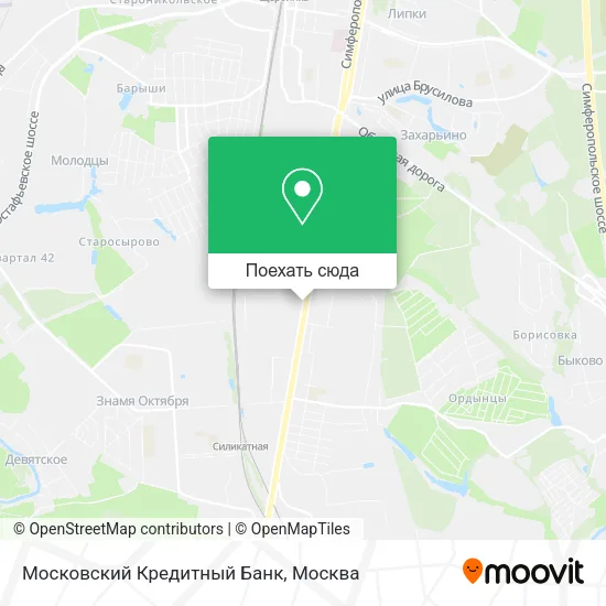 Карта Московский Кредитный Банк
