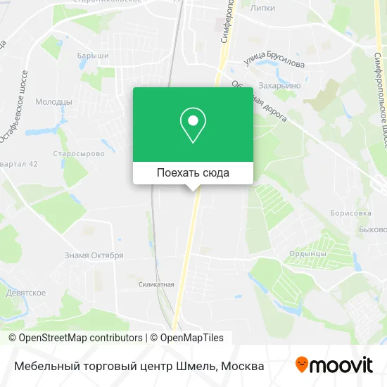 Карта Мебельный торговый центр Шмель