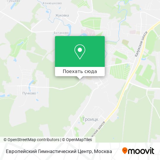 Карта Европейский Гимнастический Центр