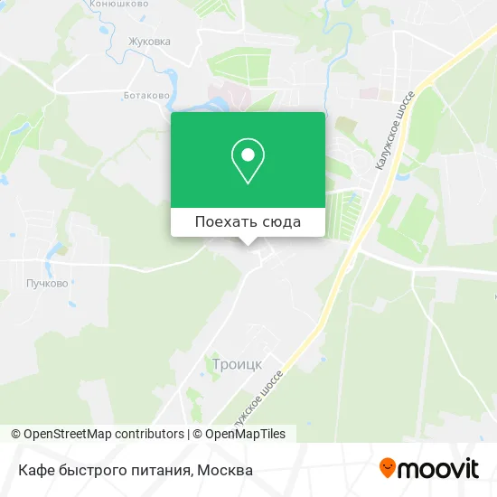 Карта Кафе быстрого питания