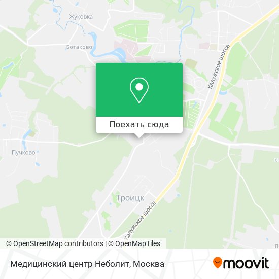 Карта Медицинский центр Неболит