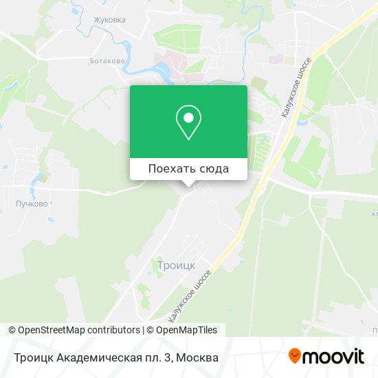 Карта Троицк Академическая пл. 3