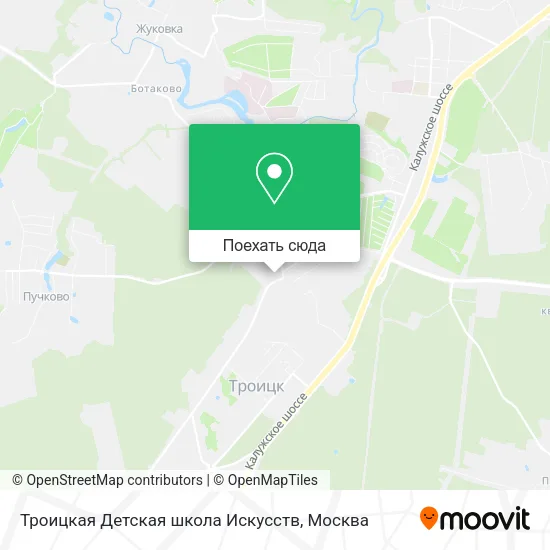 Карта Троицкая Детская школа Искусств